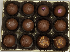 Black Raven Assorted Beer Truffles Box of 12