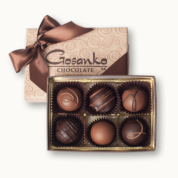 Choco-holic Truffle Box of 6 – Gosanko Chocolate