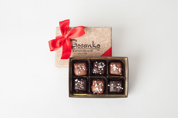 Peppermint Caramels Box of 6